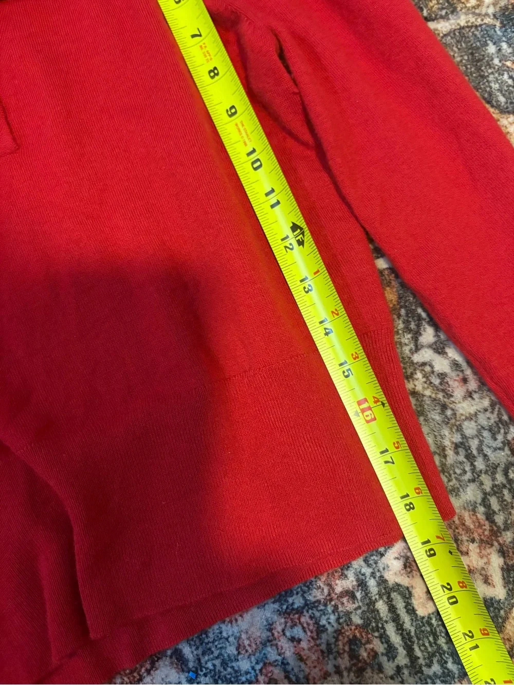 J. Crew XS  Cashmere Women's Red Long-Sleeve Polo Sweater